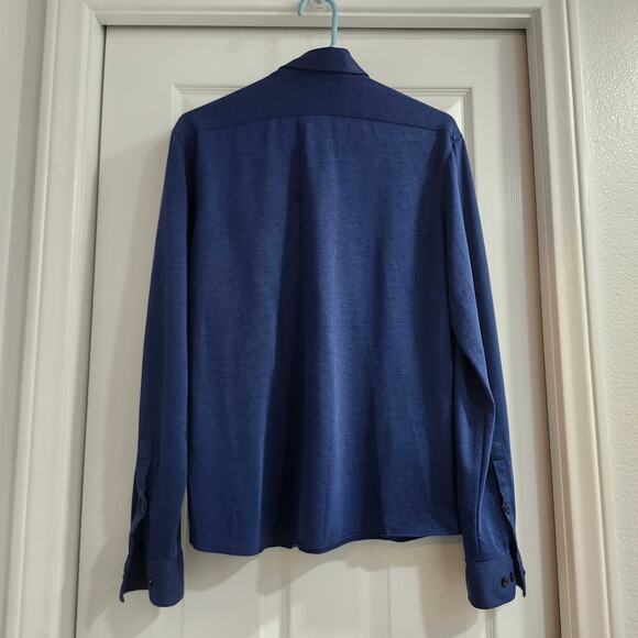 Calvin Klein Navy Long Sleeve Shirt - Picture 3 of 9